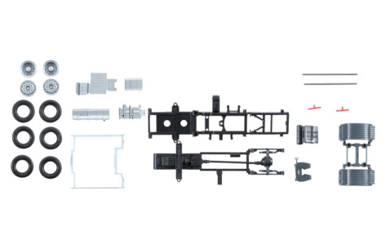 Herpa 084178 Fahrgestell Volvo FH mit Chassisverkleidung
Inhalt: 2 Stück 1:87