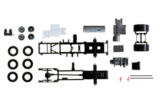 Herpa 084185 Fahrgestell Volvo FH ohne Chassisverkleidung 
Inhalt: 2 Stück 1:87