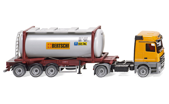 Wiking 053602 Tankcontainersattelzug Swap (MB Actros) 