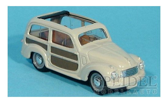 Brumm R028-03 Fiat 500C Belvedere, grau/hellgrau, 1951 1:43