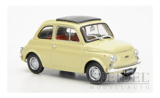 Brumm R475-03 Fiat 500R, beige, geschlossenes Faltdach , 1972 1:43