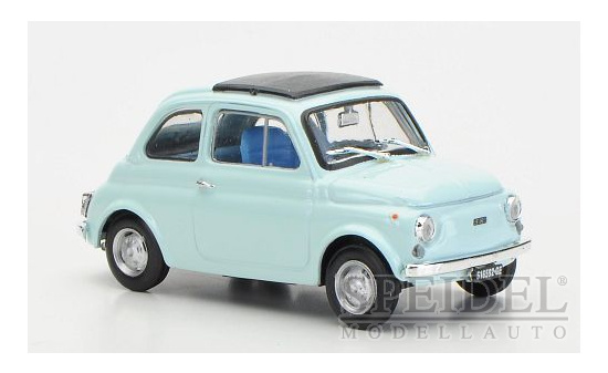 Brumm R475-08 Fiat 500R, hellblau, geschlossenes Faltdach , 1972 1:43