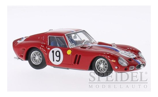 Brumm R534 Ferrari 250 GTO, No.19, 24h Le Mans, Chassis 3705GT, J.Guichet/P.Noblet, 1962 1:43