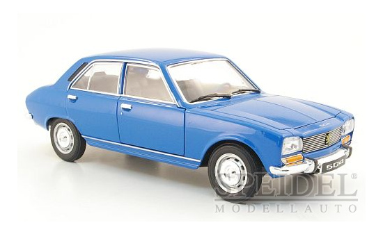 Welly 24001bl Peugeot 504, hellblau, ohne Vitrine, 1975 1:24