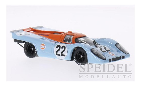 Brumm R495 Porsche 917K, RHD, No.22, Team JWA-Gulf, Gulf, Le Mans, 24h Le Mans, M.Hailwood/D.Hobbs, 1970 1:43