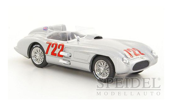 Brumm R190 Mercedes 300 SLR, No.722, Mille Miglia, S.Moss/D.Jenkinson, 1955 1:43