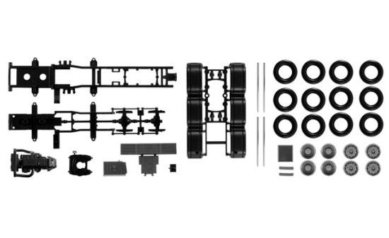 Herpa 084345 Fahrgestell Mercedes-Benz Actros SLT 4-achs Schwerlastzugmaschine Inhalt: 2 Stück - Vorbestellung 1:87