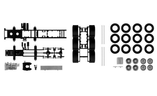 Herpa 084352 Fahrgestell Volvo Schwerlastzugmaschine 4-achs 
Inhalt: 2 Stück 1:87