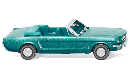 Wiking 020547 Ford Mustang Cabriolet - türkisgrün-metallic 1:87