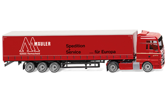 Wiking 053707 Gardinenplanensattelzug (MAN TGX Euro 6) 