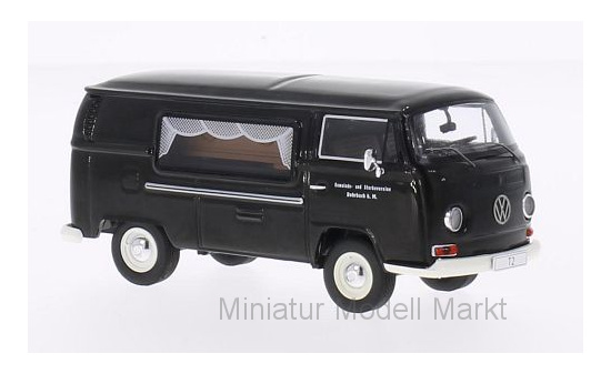 Premium ClassiXXs 18405 VW T2a Kasten, schwarz, Gemeinde- und Sterbevereine Rohrbach, Bestattungswagen  1:43