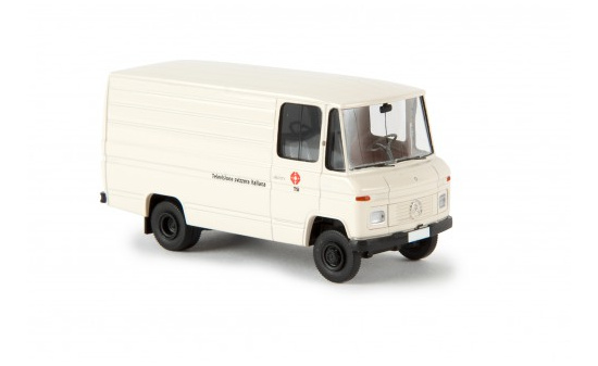 Brekina 93684 Mercedes L 406 D, weiss, TSI (CH), Kasten 1:87