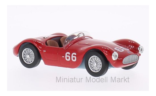 WhiteBox S042 Maserati A6GCS, No.66, Officine Alfieri Maserati, Targa Florio, J.M.Fangio/S.Mantovani, 1953 1:43