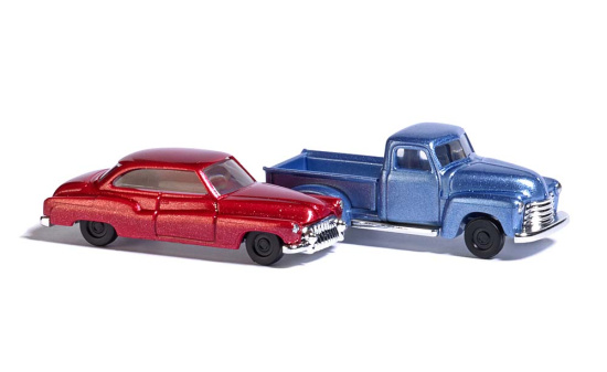 Busch 8349 Chevy Pick up & Buick - Vorbestellung 1:160