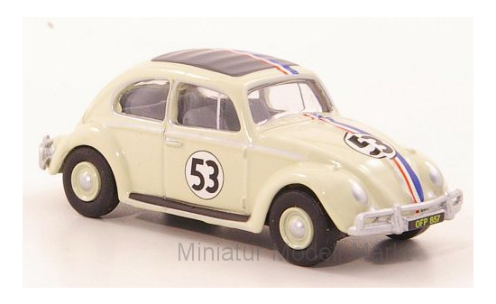 Oxford 76VWB001 VW Käfer Export, Herbie, No.53 , 1963 - Vorbestellung 1:76