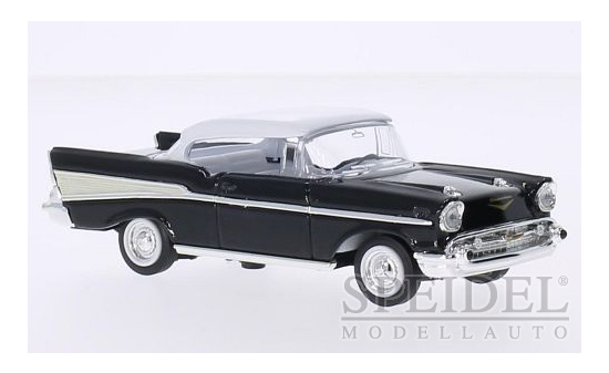 Lucky Die Cast 94201swwe Chevrolet Bel Air, schwarz/weiss, ohne Vitrine, 1957 1:43