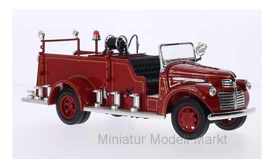 Lucky Die Cast 20068 GMC Firetruck, rot, inklusive Zubehör, 1941 1:24