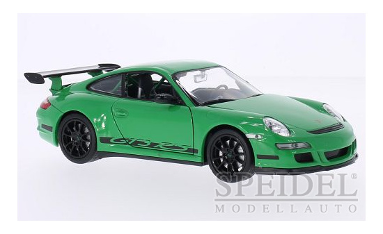 Welly 22495GREEN Porsche 911 GT3 RS (997), grün/Dekor 1:24