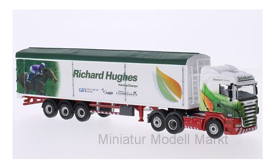 Oxford 76SHL05WF Scania R450 HL, RHD, Stobart - Richard Hughes 1:76