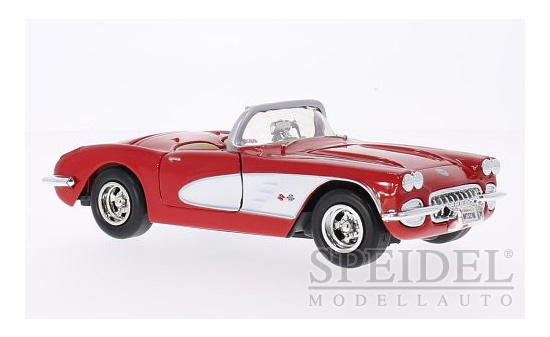 Motormax MOM73216RED Chevrolet Corvette (C1) - rot , weiss 1:24