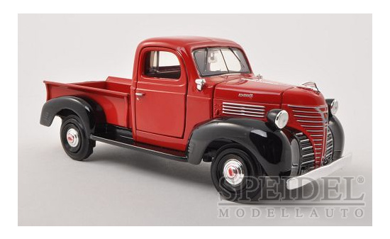 Motormax 73278RED Plymouth Pick Up, rot/schwarz, 1941 1:24