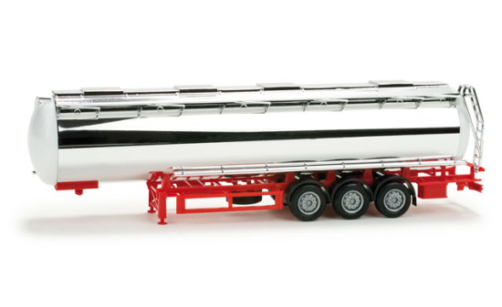 Herpa 076180 Lebensmittelchromtank-Auflieger, unbedruckt - Vorbestellung 1:87
