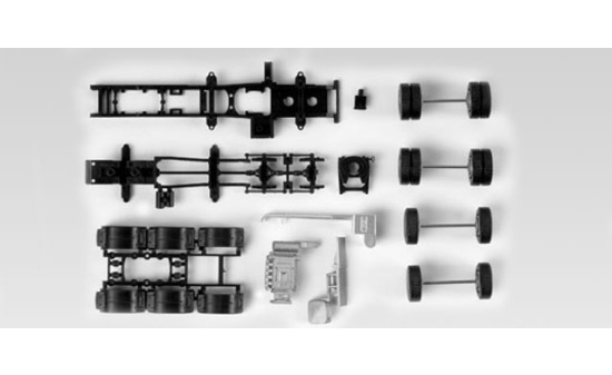 Herpa 083157 Fahrgestell MAN TGX 680 Schwerlast 4-achs
 Inhalt: 2 Stück 1:87