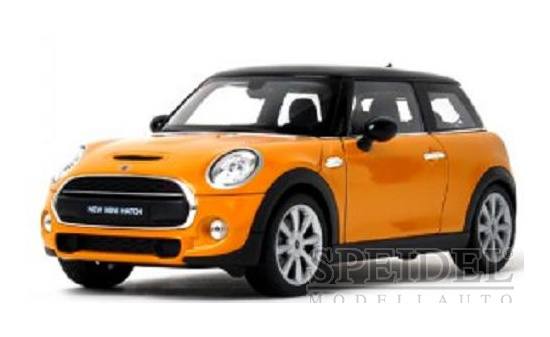 Welly WEL18050ORANGE Mini Cooper S - dunkelgelb 1:18