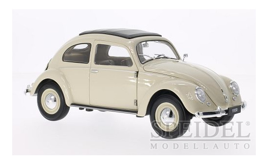 Welly WEL18040BEIGE VW Käfer Brezelfenster - beige 1:18