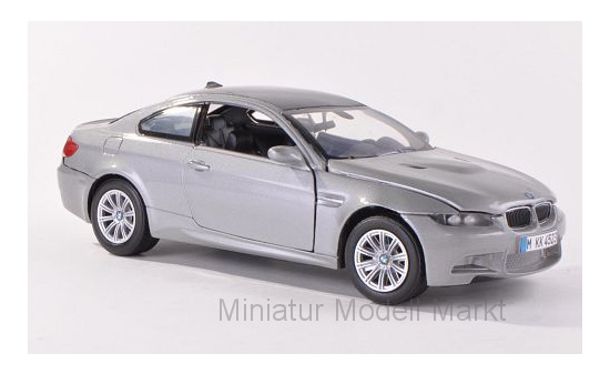Motormax MOM73347MET.-GREY BMW M3 (E92M) - grau (Metallic) , carbon 1:24