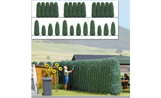 Busch 1270 Lebenbäume/Thujen 1:87