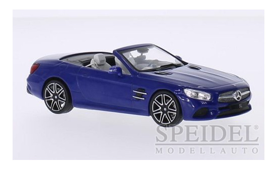 Spark B66960533 Mercedes SL (R231), blau, Hardtop liegt bei, Facelift, 2016 1:43