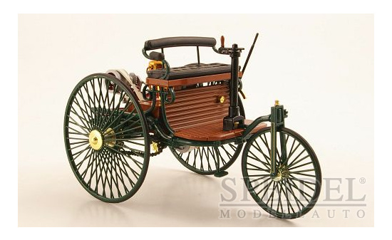 Norev B66041415 Mercedes Benz Patent Motorwagen, grün, ohne Vitrine 1:18