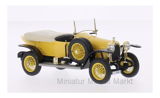 Neo 43185 Audi 14/35 PS Typ C Alpensieger, gelb/schwarz, RHD, 1914 1:43
