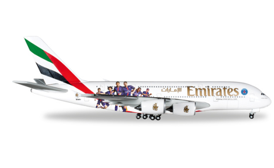 Herpa 529440 Emirates Airbus A380 