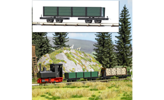Busch 12246 Flachwagen mit Bordwand - Vorbestellung 1:87