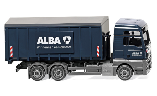 Wiking 067204 Abrollcontainer (Meiller/MAN TGX Euro 6) 