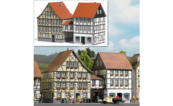 Busch 1538 Häuser mit Übergang 1:87