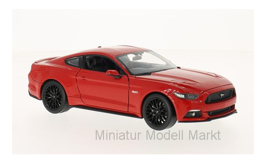 Welly 24062RED Ford Mustang GT, rot, 2015 1:24