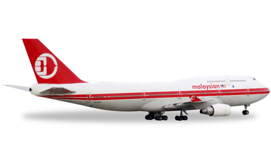 Herpa 529679 Malaysia Airlines Boeing 747-400 - Retro colors - Vorbestellung 1:500