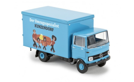 Brekina 48566 Mercedes LP 608 Koffer, Kunzendorf 1:87