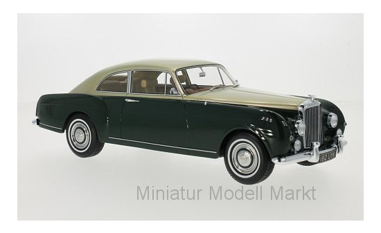 BoS-Models 230 Bentley S1 Continental Mulliner Sports Saloon, dunkelgrün/gold, RHD, 1956 1:18