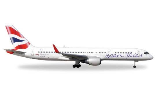 Herpa 530019 Open Skies (British Airways) Boeing 757-200 - Vorbestellung 1:500