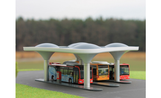 Rietze 70510 moderner Busbahnhof, 1:87 1:87