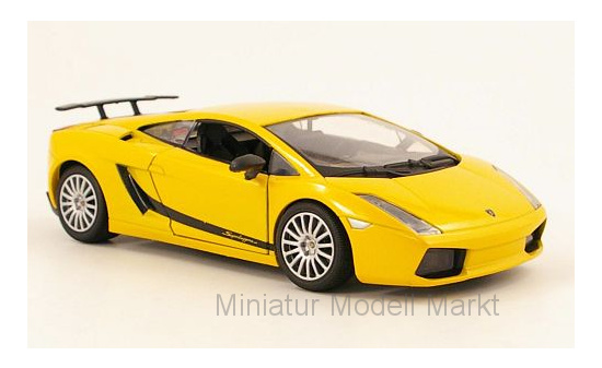 Motormax 73346YELLOW Lamborghini Gallardo Superleggera, metallic-gelb 1:24