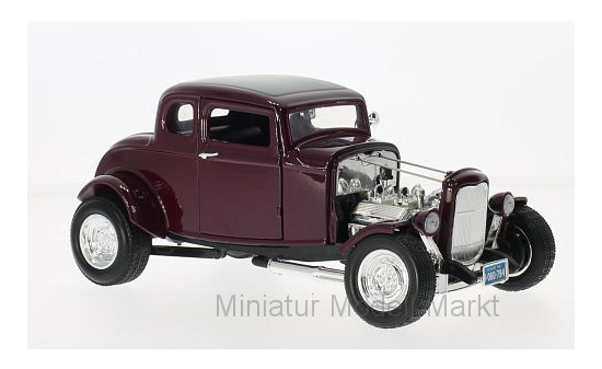 Motormax 73172PURPLE Ford Hot Rod, metallic-lila, 1932 1:18