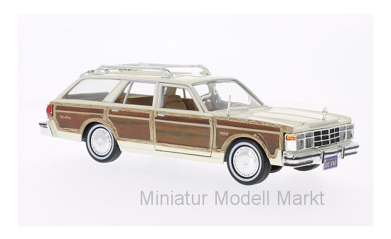Motormax MOM73331BEIGE Chrysler Le Baron Town & Country - hellbeige , Holzoptik 1:24