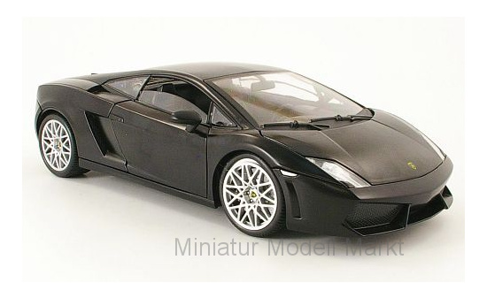 Motormax 79152BLACK Lamborghini Gallardo LP560-4, matt-schwarz 1:18