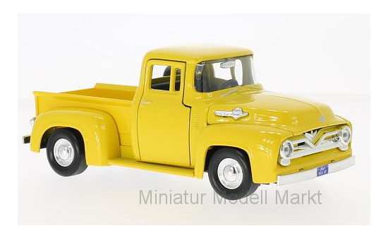 Motormax 79341YELLOW Ford F-100 Pick Up, gelb, 1955 1:24
