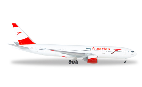 Herpa 530132 Austrian Airlines Boeing 777-200 